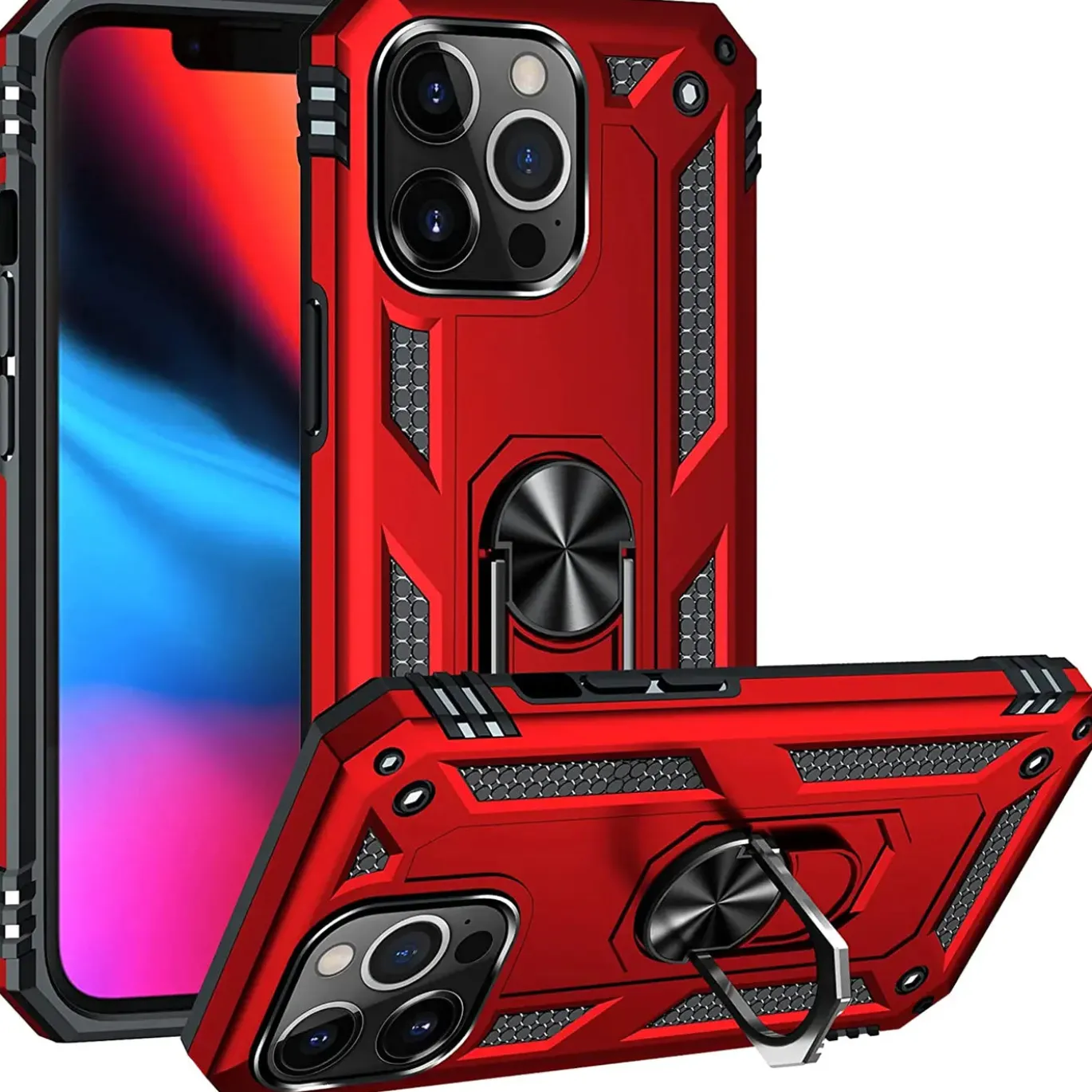 iPhone 13 Pro - Outdoor Hardcase mit Ringhalter