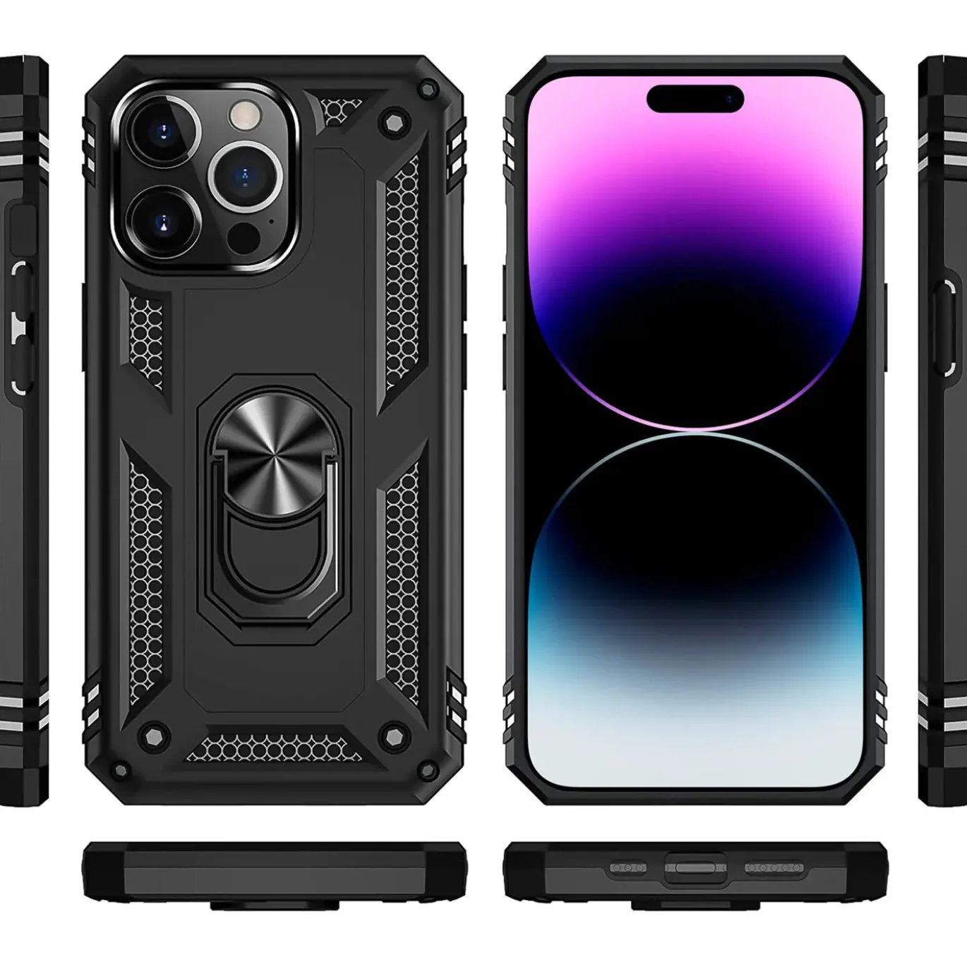 iPhone 15 Pro - Outdoor Hardcase mit Ringhalter