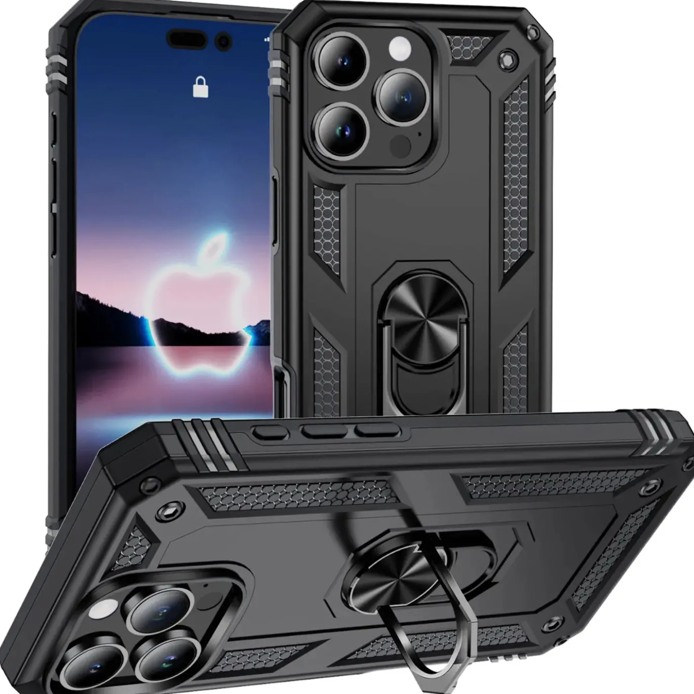 iPhone 16 Pro - Outdoor Hardcase mit Ringhalter