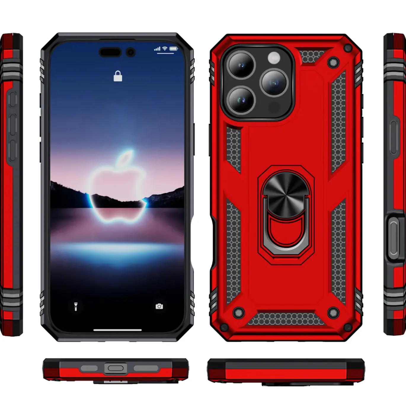 iPhone 16 Pro - Outdoor Hardcase mit Ringhalter
