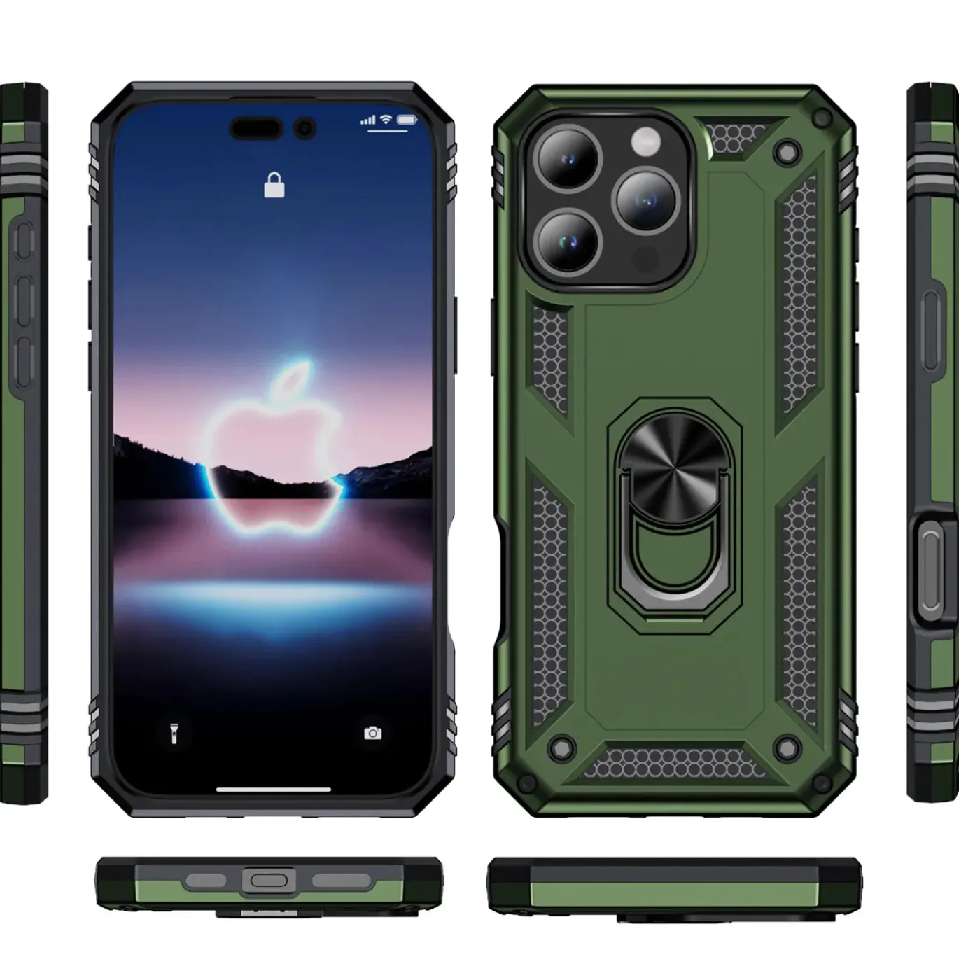 iPhone 16 Pro - Outdoor Hardcase mit Ringhalter