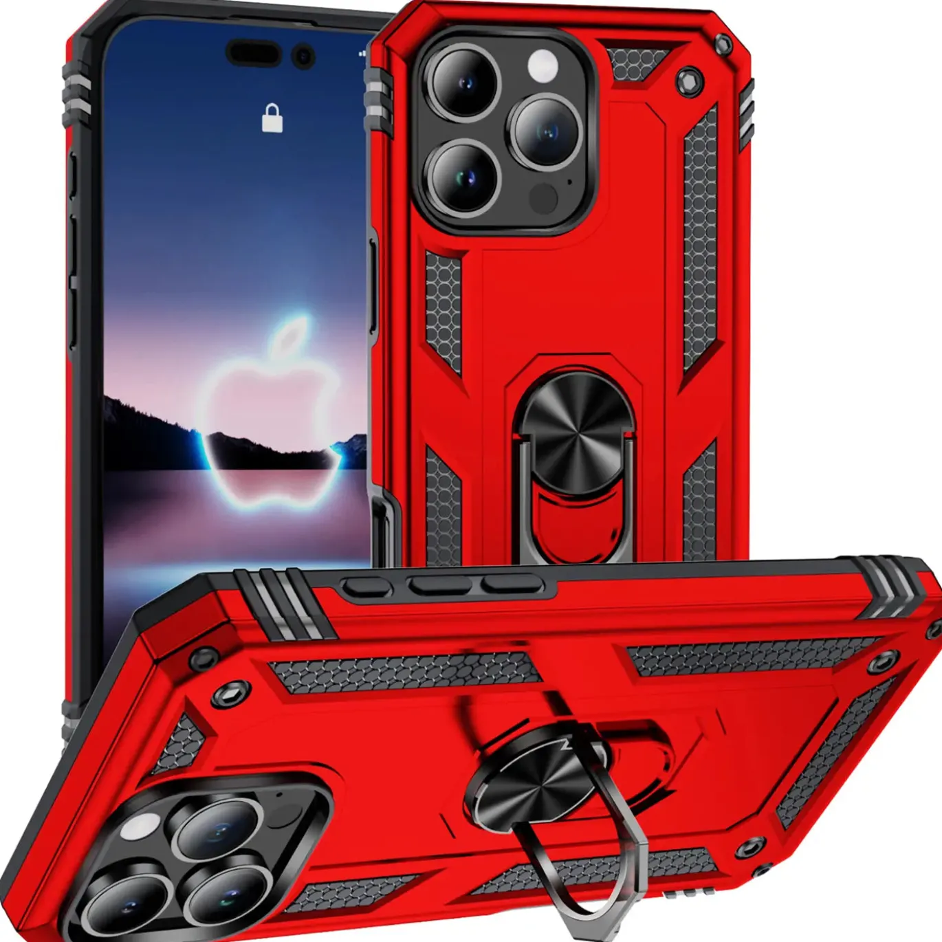 iPhone 16 Pro - Outdoor Hardcase mit Ringhalter