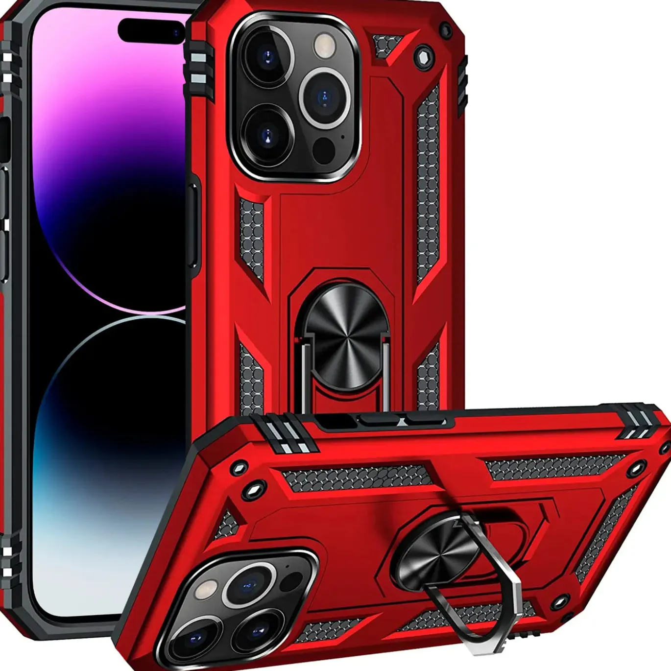iPhone 14 Pro - Outdoor Hardcase mit Ringhalter
