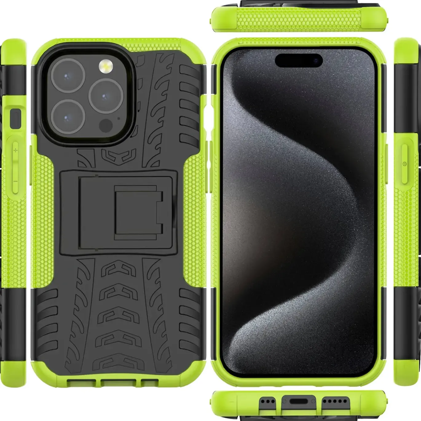 iPhone 15 Pro - Outdoor Hülle 2-teiliges Schutzcase