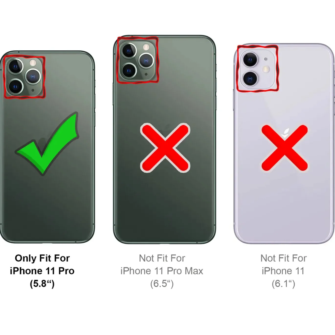 iPhone 11 Pro - Robuste Klapphülle mit RFID Block