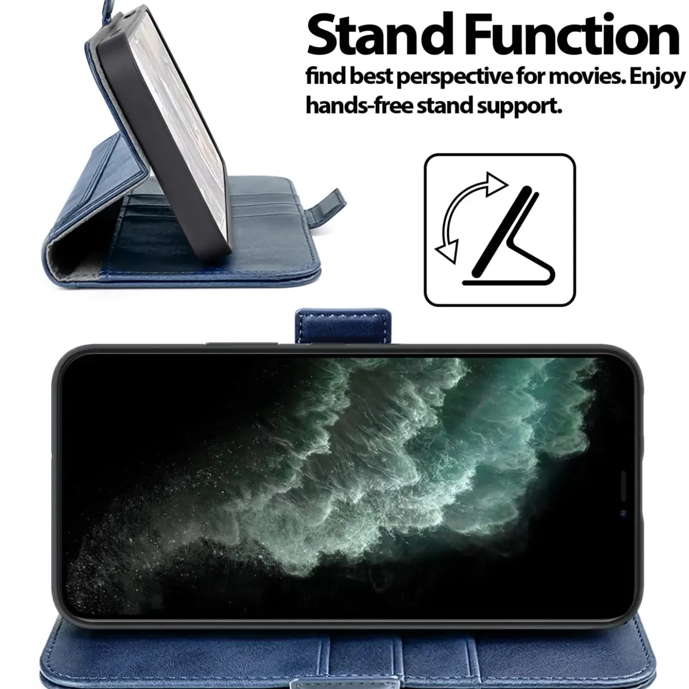 iPhone 11 Pro - Robuste Klapphülle mit RFID Block