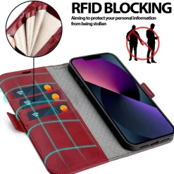 iPhone 13 Pro - Robuste Klapphülle mit RFID Block