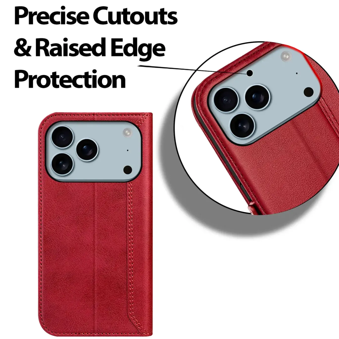 iPhone 17 Pro - Robuste Klapphülle mit RFID Block
