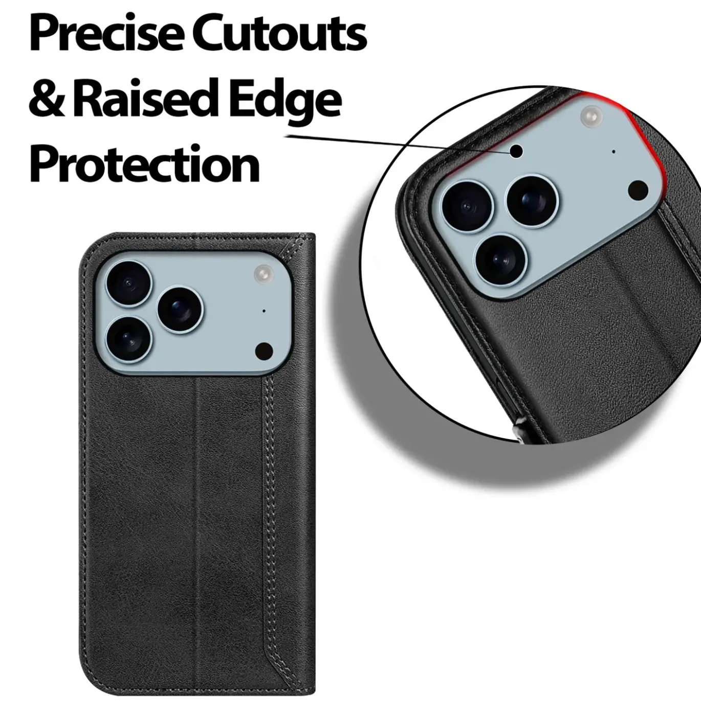 iPhone 17 Pro - Robuste Klapphülle mit RFID Block