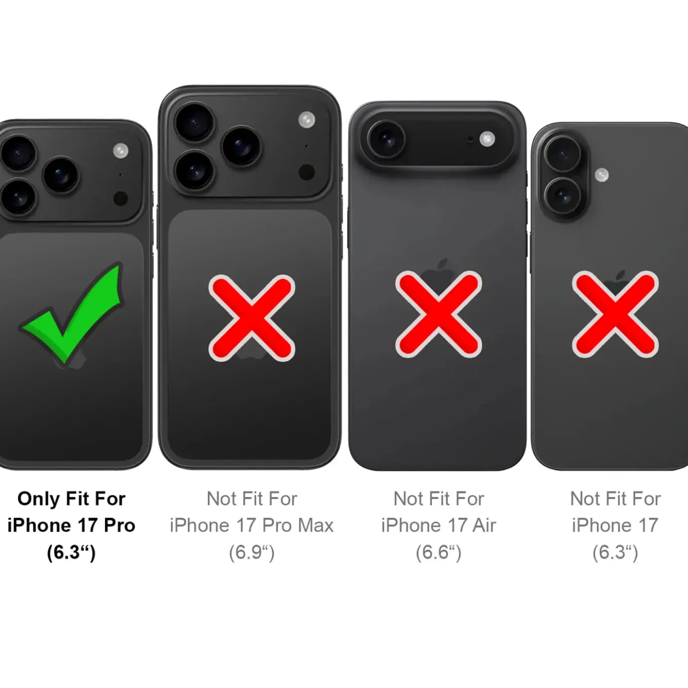 iPhone 17 Pro - Robuste Klapphülle mit RFID Block
