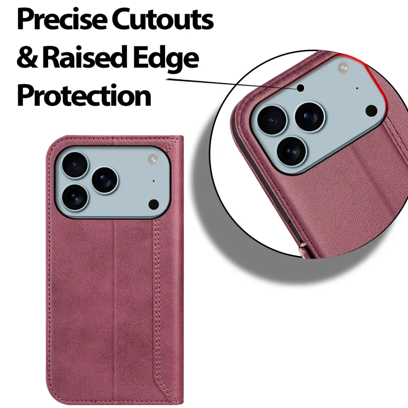 iPhone 17 Pro - Robuste Klapphülle mit RFID Block