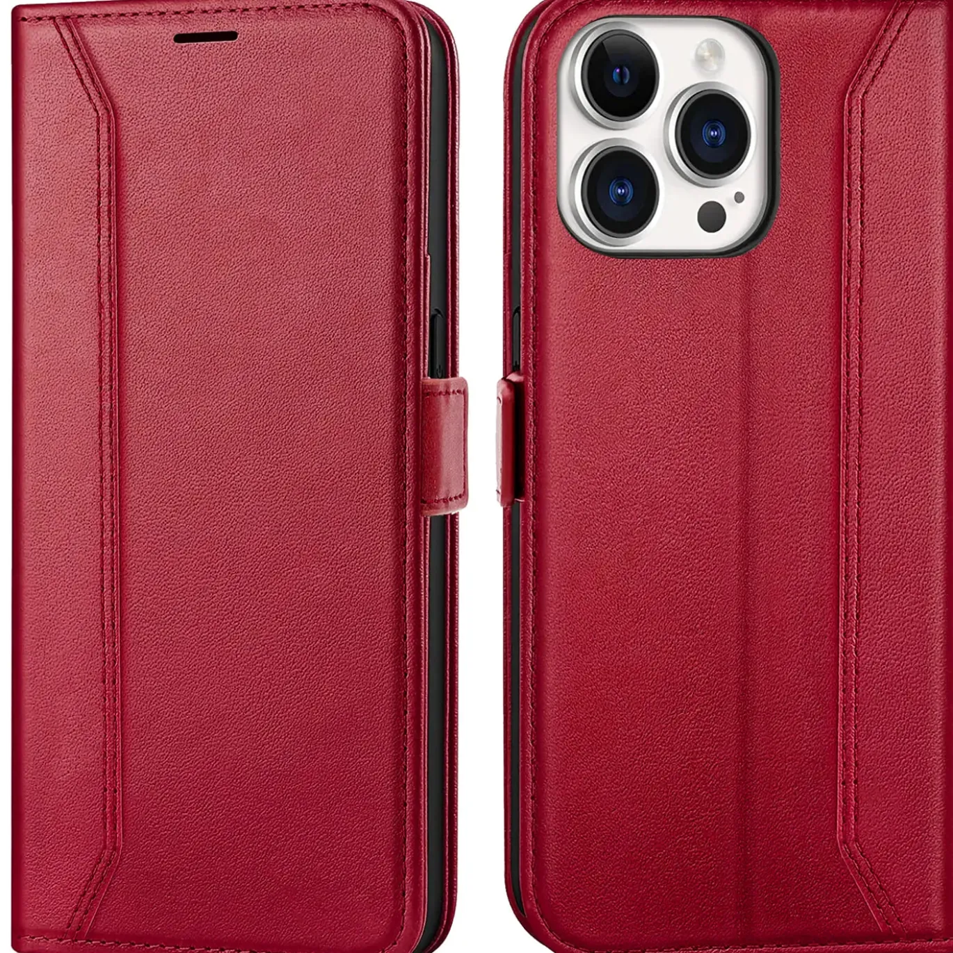 iPhone 15 Pro - Robuste Klapphülle mit RFID Block