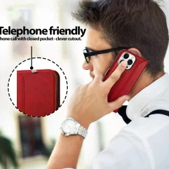 iPhone 15 Pro - Robuste Klapphülle mit RFID Block