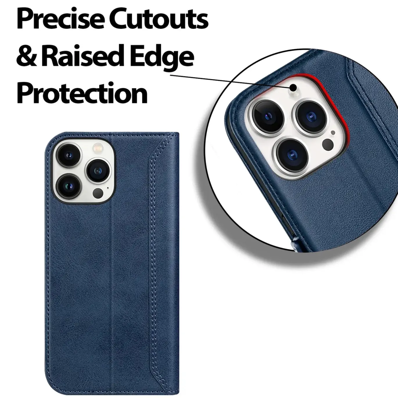 iPhone 14 Pro - Robuste Klapphülle mit RFID Block