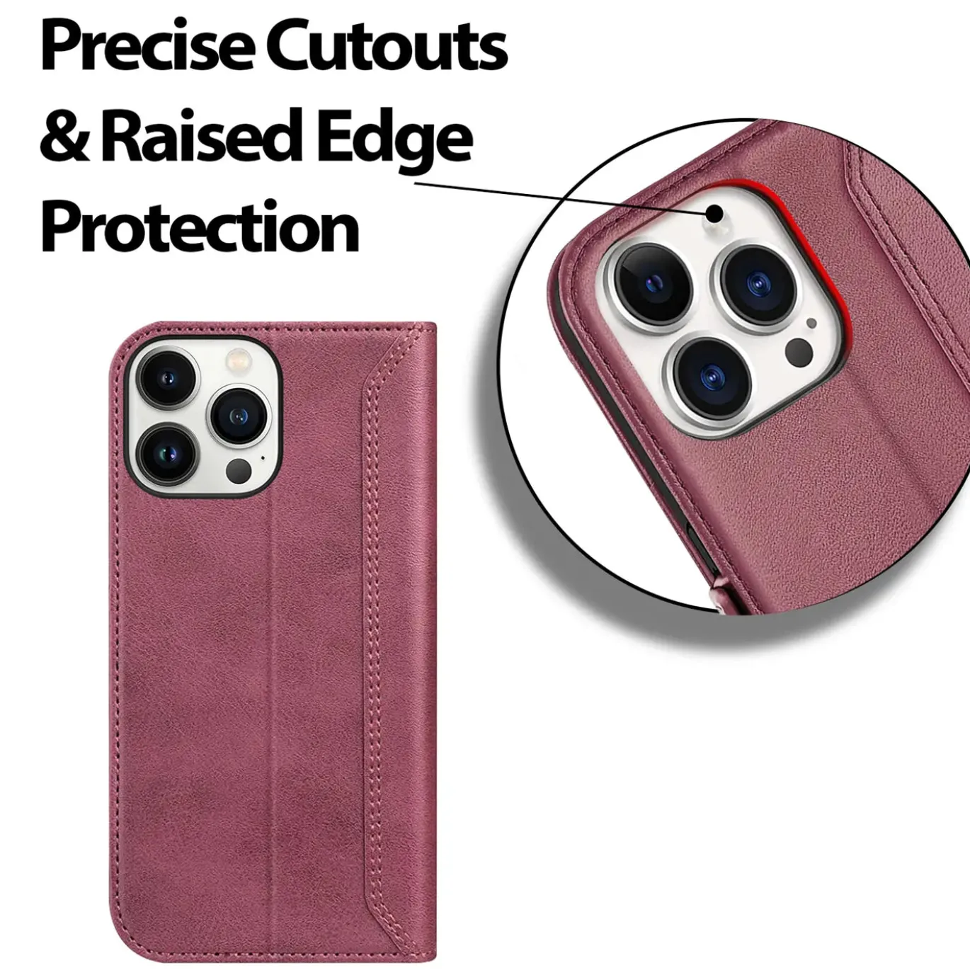 iPhone 16 Pro - Robuste Klapphülle mit RFID Block