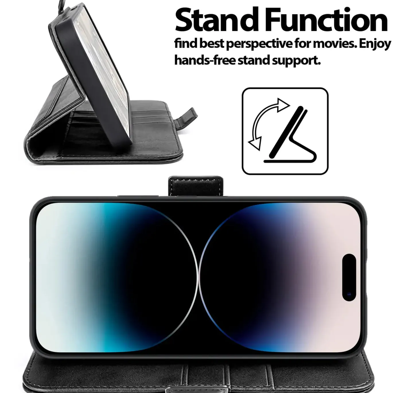 iPhone 16 Pro - Robuste Klapphülle mit RFID Block
