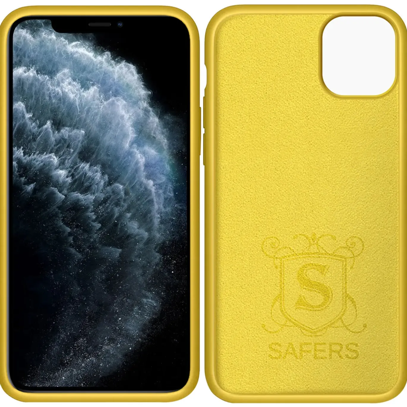 iPhone 11 Pro - Silikon Case mit Mikrofaser-Innenseite