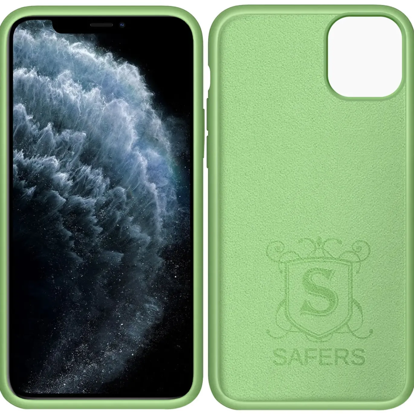 iPhone 11 Pro - Silikon Case mit Mikrofaser-Innenseite