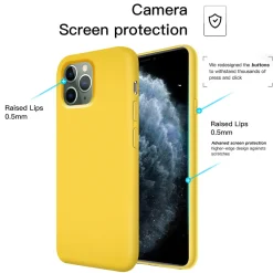 iPhone 11 Pro - Silikon Case mit Mikrofaser-Innenseite