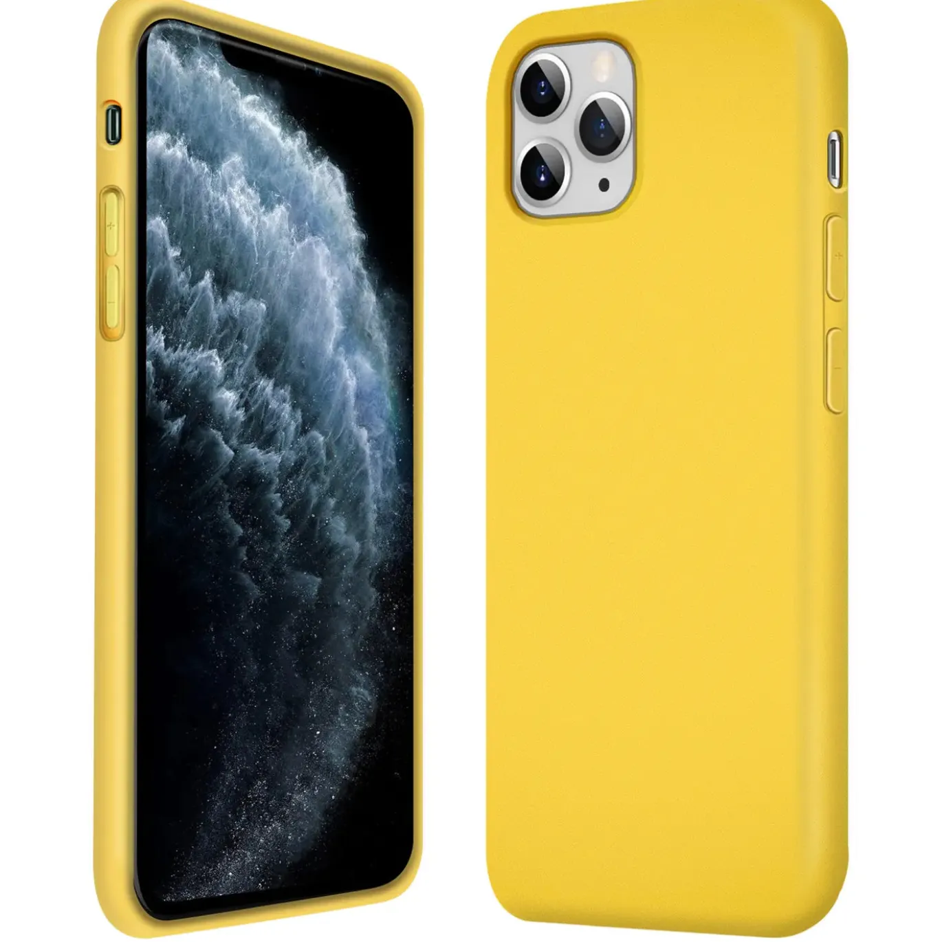 iPhone 11 Pro - Silikon Case mit Mikrofaser-Innenseite