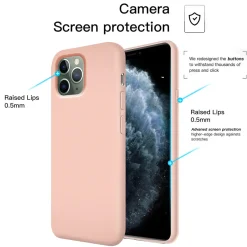 iPhone 11 Pro - Silikon Case mit Mikrofaser-Innenseite