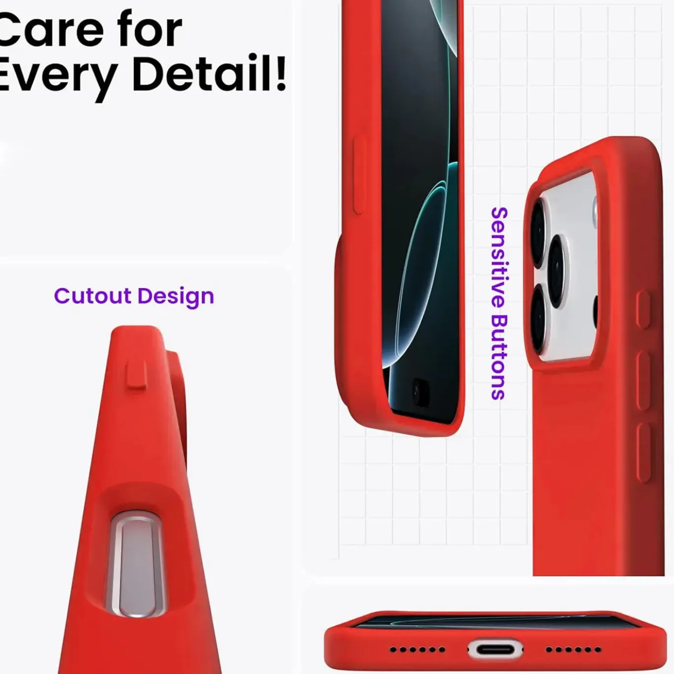 iPhone 17 Pro - Silikon Case mit Mikrofaser-Innenseite