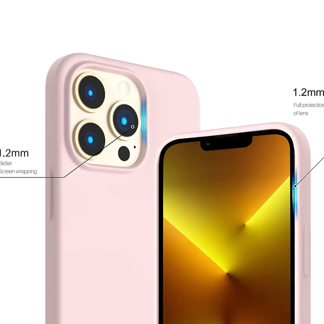 iPhone 13 Pro - Silikon Case mit Mikrofaser-Innenseite