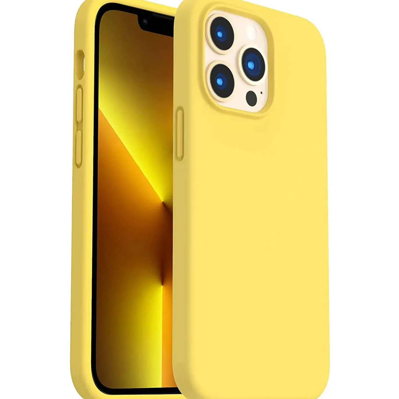 iPhone 13 Pro - Silikon Case mit Mikrofaser-Innenseite