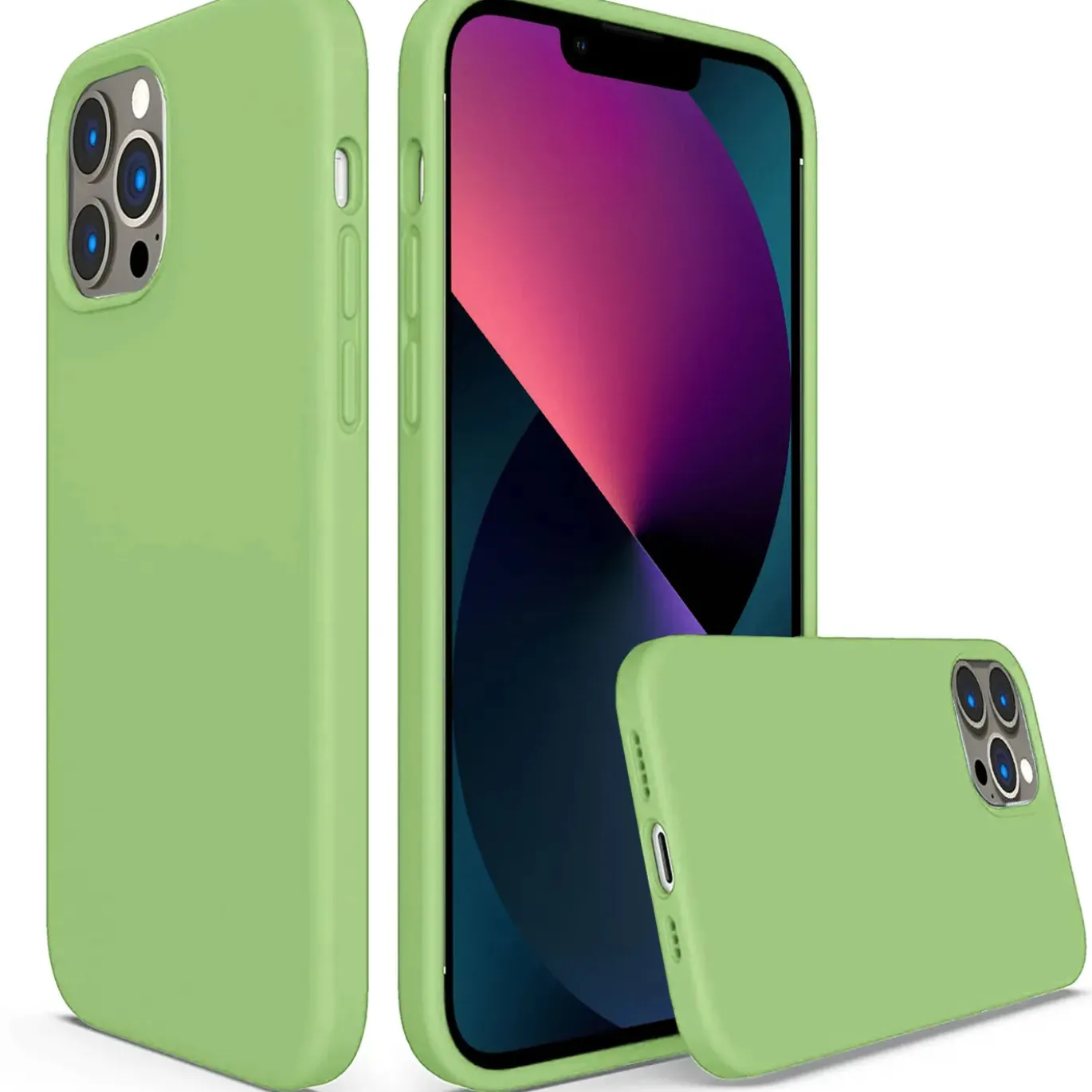 iPhone 13 Pro - Silikon Case mit Mikrofaser-Innenseite