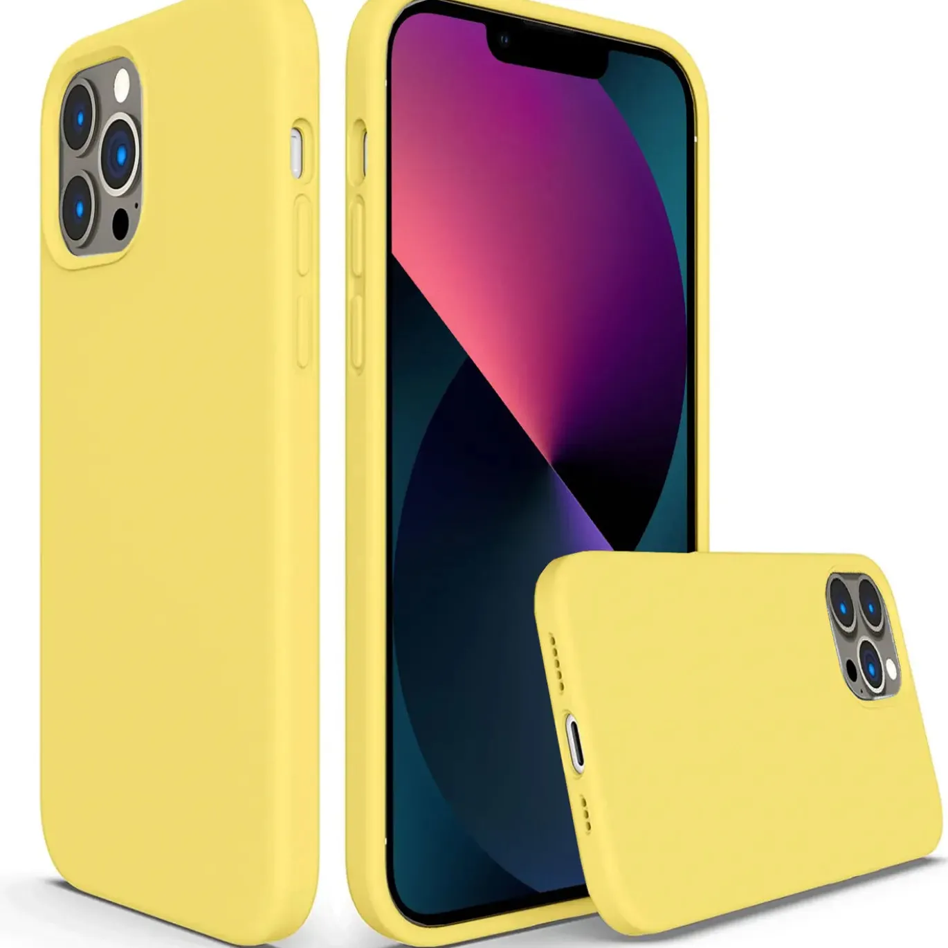 iPhone 13 Pro - Silikon Case mit Mikrofaser-Innenseite