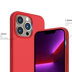 iPhone 15 Pro - Silikon Case mit Mikrofaser-Innenseite