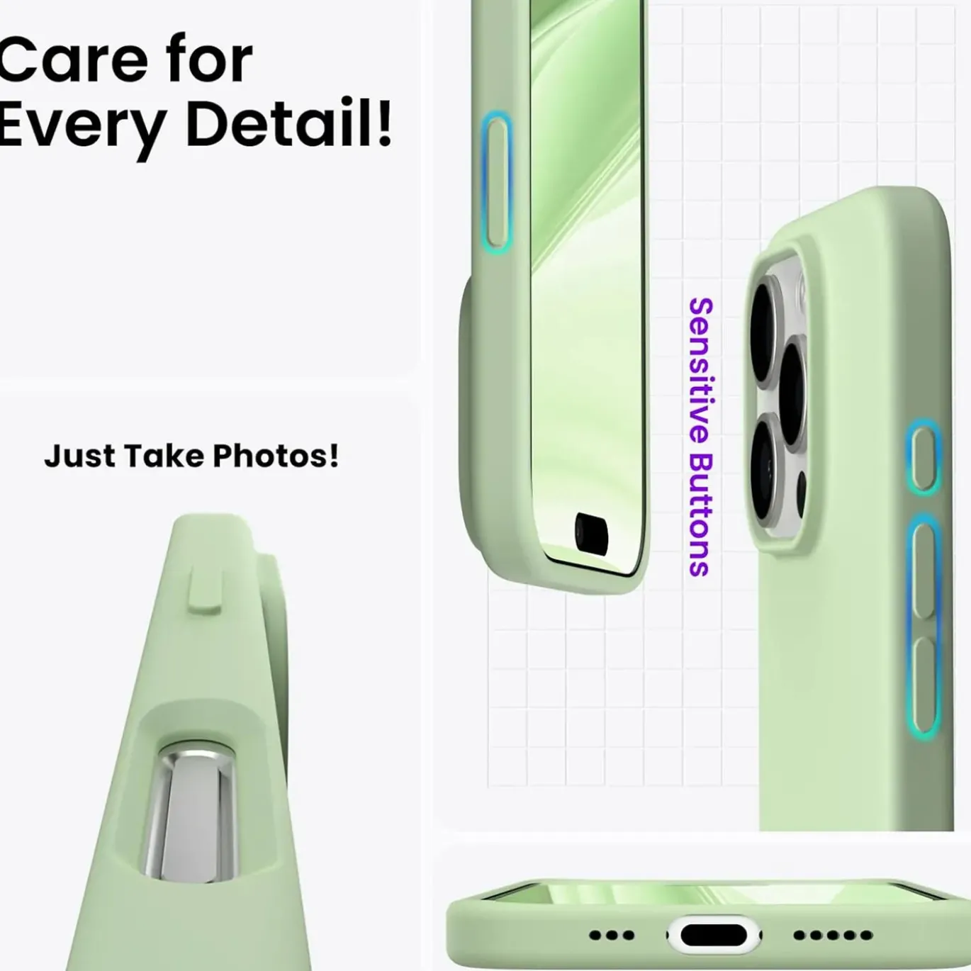 iPhone 16 Pro - Silikon Case mit Mikrofaser-Innenseite