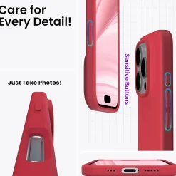iPhone 16 Pro - Silikon Case mit Mikrofaser-Innenseite