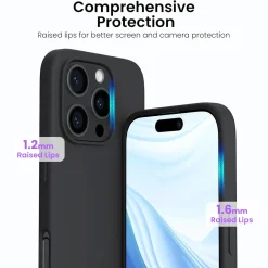 iPhone 16 Pro - Silikon Case mit Mikrofaser-Innenseite