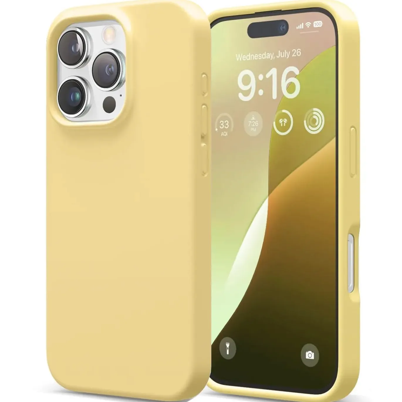 iPhone 16 Pro - Silikon Case mit Mikrofaser-Innenseite