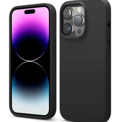 iPhone 14 Pro - Silikon Case mit Mikrofaser-Innenseite