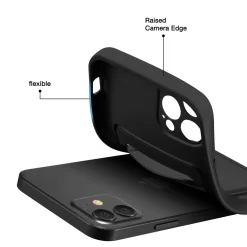 iPhone 14 Pro - Silikonhülle mit Kartenfach & Kameraschutz