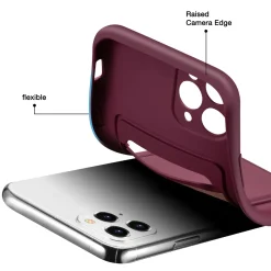 iPhone 11 Pro - Silikonhülle mit Kartenfach & Kameraschutz