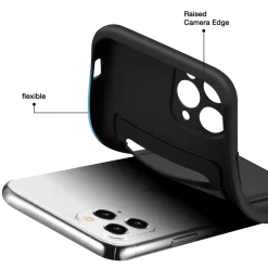 iPhone 11 Pro - Silikonhülle mit Kartenfach & Kameraschutz