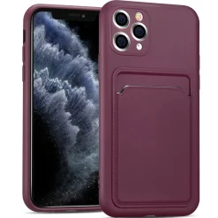 iPhone 11 Pro - Silikonhülle mit Kartenfach & Kameraschutz
