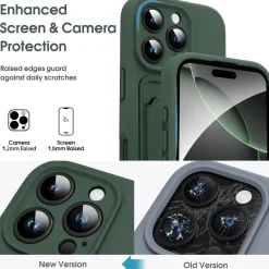 iPhone 16 Pro - Silikonhülle mit Kartenfach & Kameraschutz