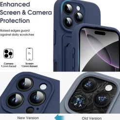 iPhone 16 Pro - Silikonhülle mit Kartenfach & Kameraschutz
