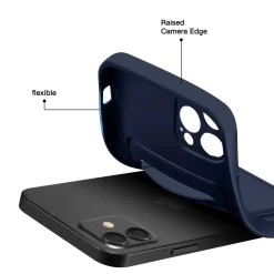 iPhone 15 Pro - Silikonhülle mit Kartenfach & Kameraschutz