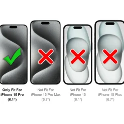 iPhone 15 Pro - Silikonhülle mit Kartenfach & Kameraschutz