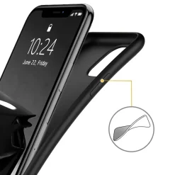 iPhone 11 Pro - Slim Silikon Backcover Schwarz
