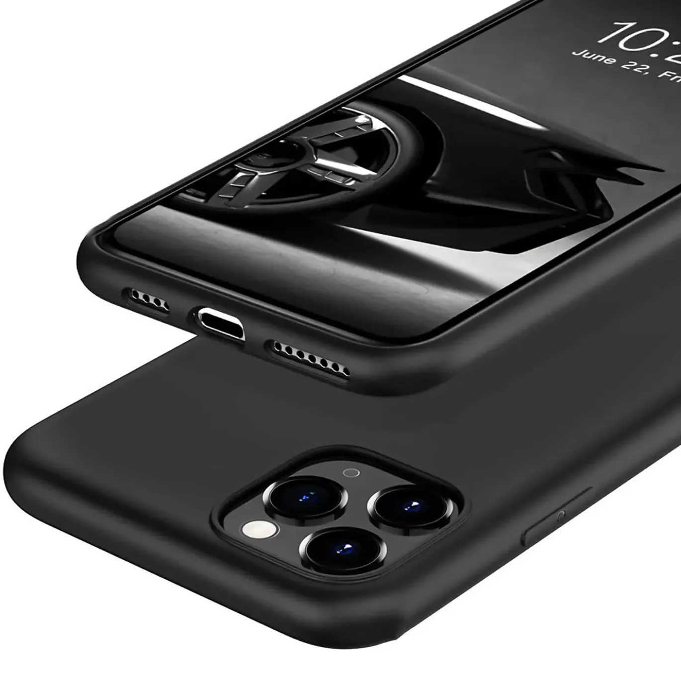 iPhone 11 Pro - Slim Silikon Backcover Schwarz