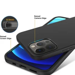 iPhone 13 Pro - Slim Silikon Backcover Schwarz