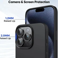 iPhone 16 Pro - Slim Silikon Backcover Schwarz