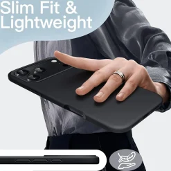 iPhone 17 Pro - Slim Silikon Backcover Schwarz