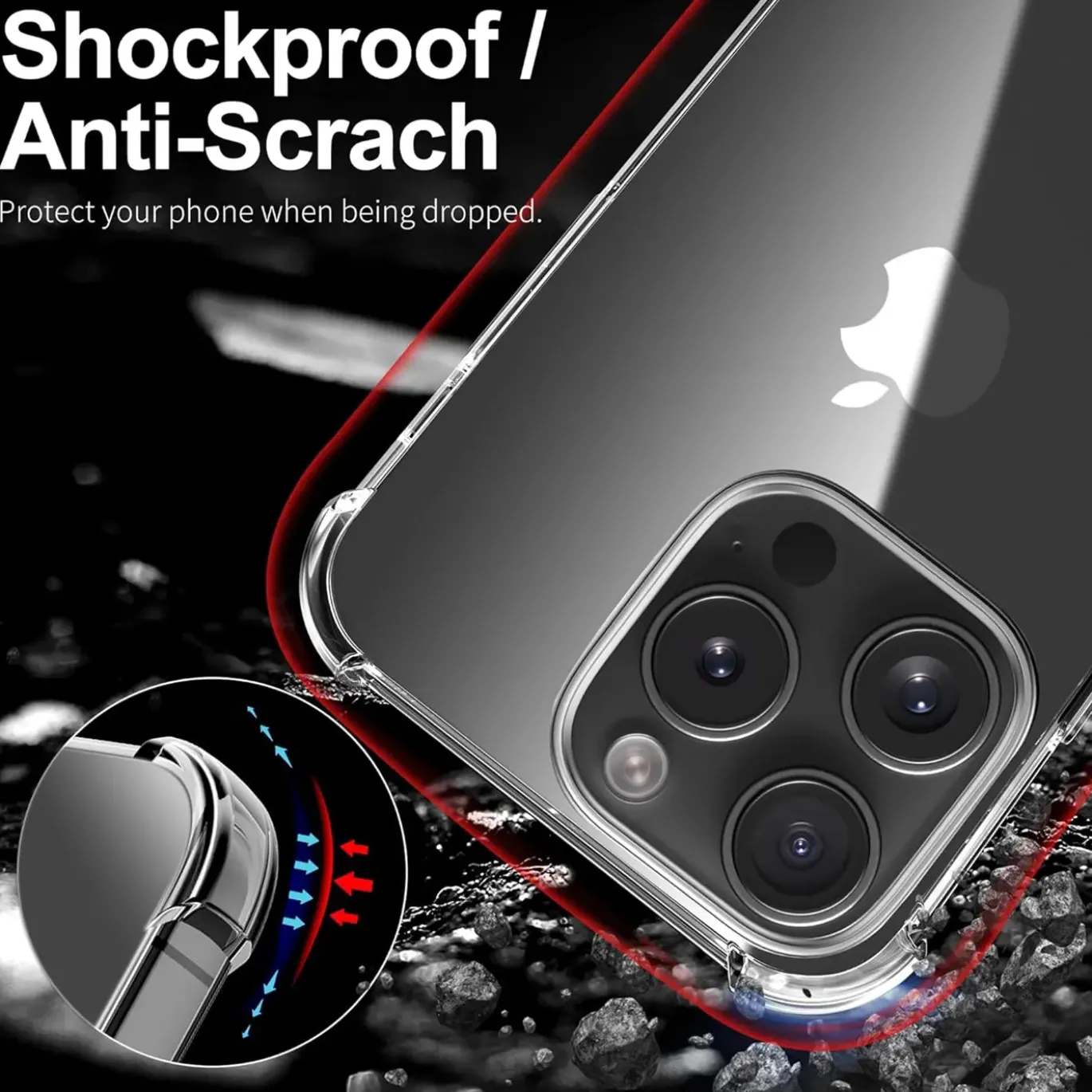 iPhone 15 Pro - Stoßfestes Clear Case